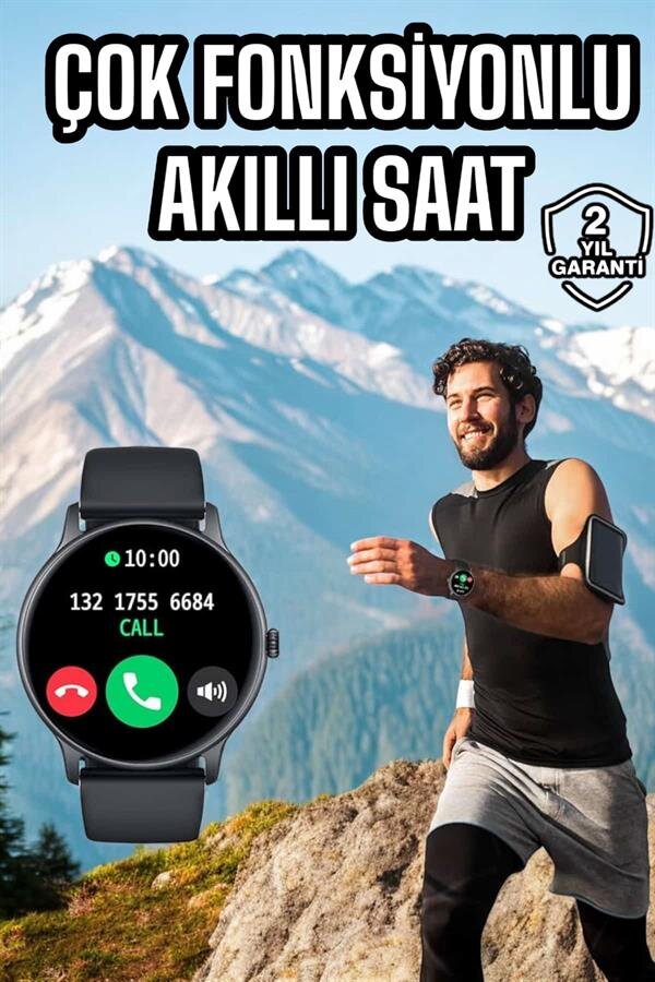 Akıllı Saat Çok Fonksiyonlu Sesli Görüşme NFC Uyumlu Amoled Ekran - Görsel 2