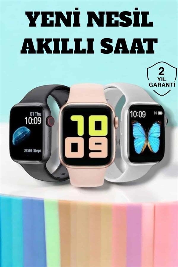 Akıllı Saat Arama Cevaplayan Dokunmatik Ekran Bleutooth Bağlantılı - Görsel 2