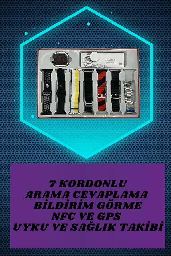 Yeni Model Akıllı Saat ve Kulaklık Kampanyası Nabızz Ölçer Bluetooth Bağlantılı Uzun Pil Ömrü - Görsel 3