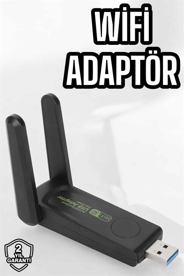 Dual Band Wifi Alıcı Adaptör USB 3.0 Destekli - Görsel 2
