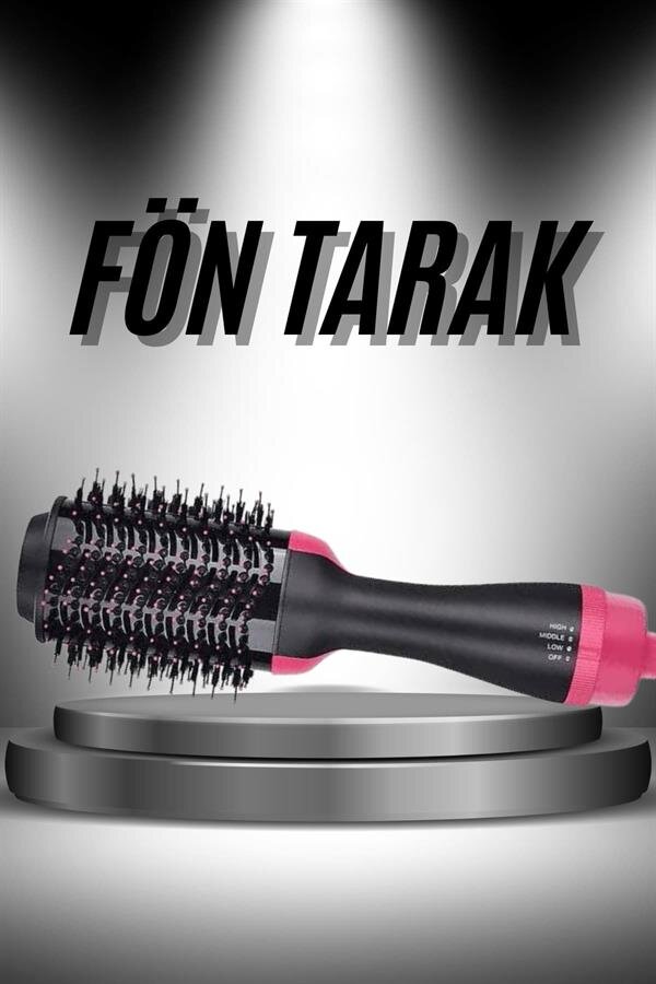 Saç Şekillendirici Ve Saç Düzleştirici Fön Tarağı Tarak Fırça 1200w Saç Kurutma - Görsel 2