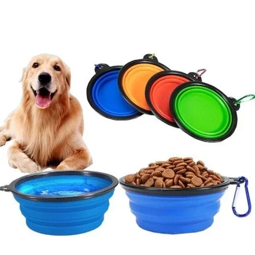 Katlanabilir Kedi Köpek Mama-Su Kabı - Görsel 4