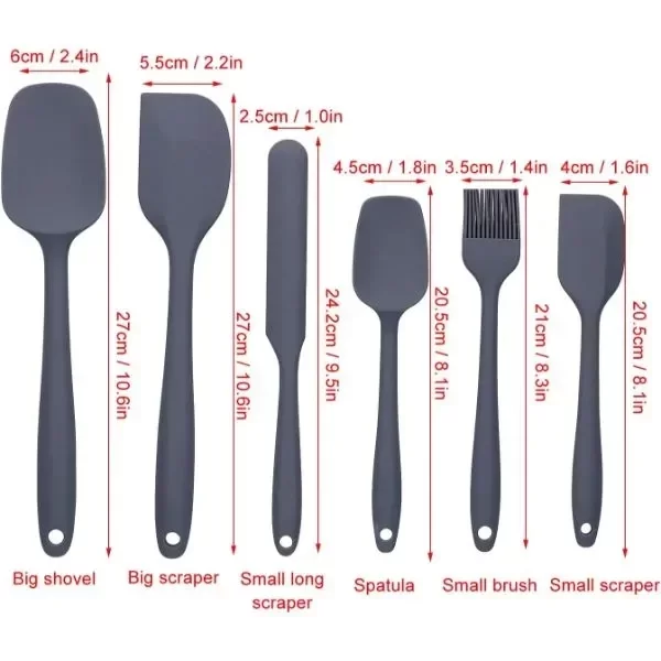 Silikon Spatula ve Fırça Seti - Görsel 4