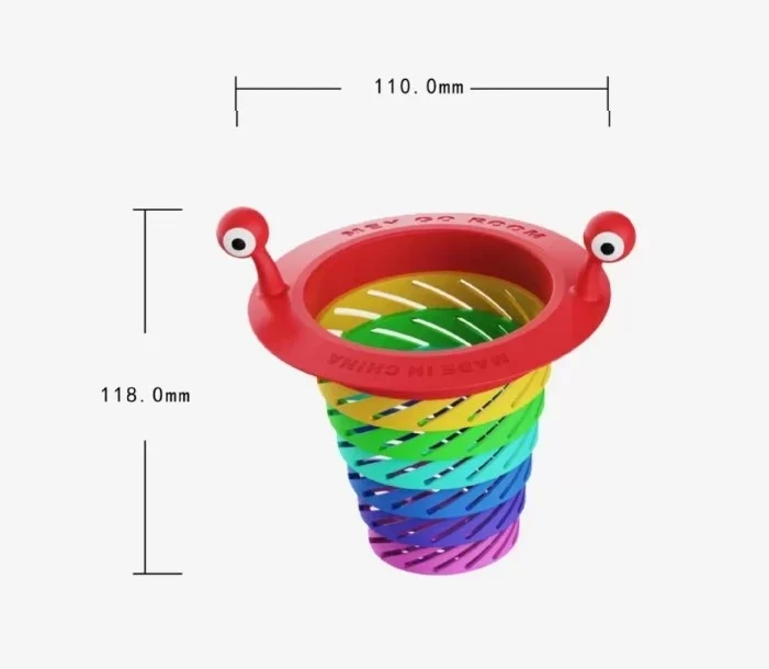 Renkli 6 Kademeli Lavabo Süzgeci - Görsel 2