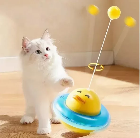UFO Şekilli Ördek Kedi Oyuncağı - Görsel 2