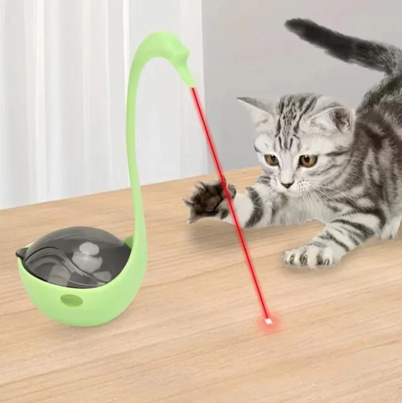 Kuğu Şeklinde Lazerli Kedi Oyuncağı - Görsel 3