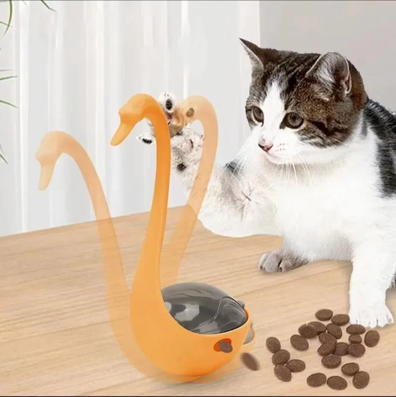 Kuğu Şeklinde Lazerli Kedi Oyuncağı - Görsel 5