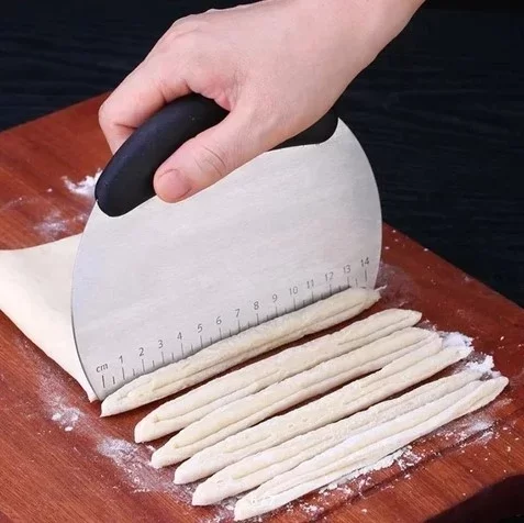 Paslanmaz Çelik Hamur Kesme ve Şekillendirme Spatulası - Görsel 3