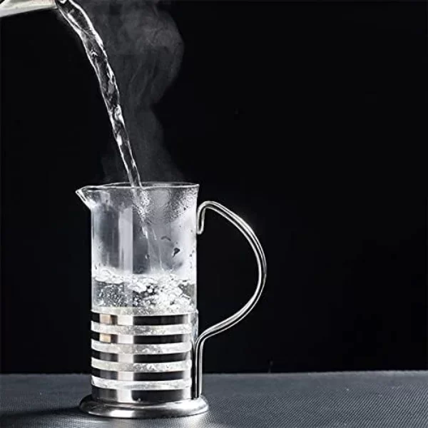 PASLANMAZ ÇELİK GÖVDELİ FRENCH PRESS KAHVE VE ÇAY DEMLEME APARATI - Görsel 2