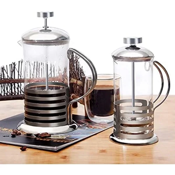 PASLANMAZ ÇELİK GÖVDELİ FRENCH PRESS KAHVE VE ÇAY DEMLEME APARATI - Görsel 4