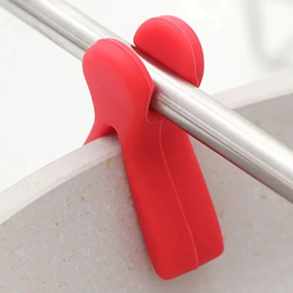Silikon Tava Kaşık Tutacağı 3'lü Paket - Görsel 4