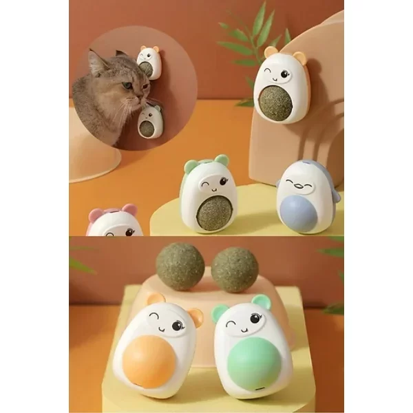 Ayıcıklı Kedi Otu Yalama Topu - Görsel 3