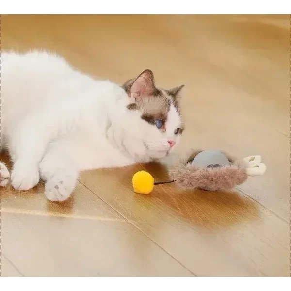Tüylü Şarjlı Kedi Oyuncağı - Görsel 4