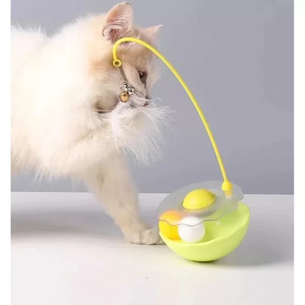 Zilli Kedi Otlu Hacıyatmaz Oyuncağı - Görsel 2