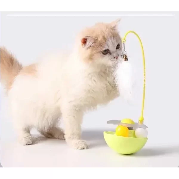 Zilli Kedi Otlu Hacıyatmaz Oyuncağı - Görsel 4