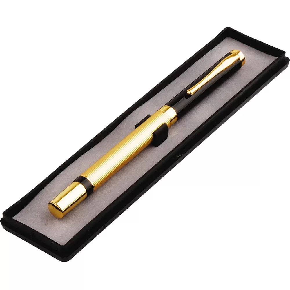 Kutulu Metal Roller Gold Siyah Kalem - Görsel 2
