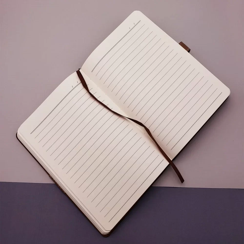 Tarihsiz Ajanda Defter Beyaz Gri Renk - Görsel 3