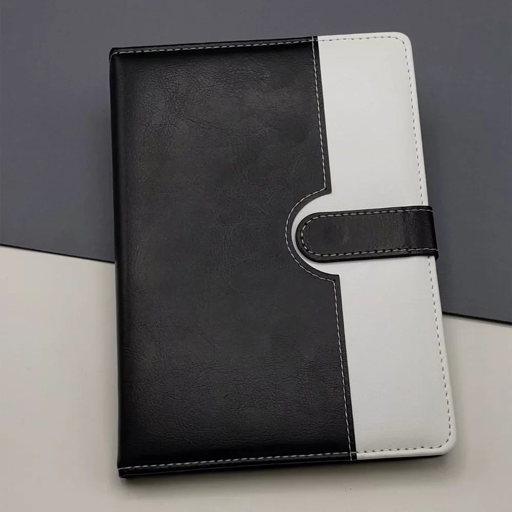 Tarihsiz Ajanda Defter Siyah Beyaz Renk - Görsel 2