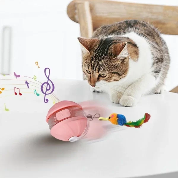 Şarjlı Hareketli Kedi Topu Oyuncak - Görsel 2