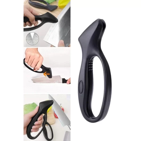 Ergonomik Paslanmaz Çelik Manuel Bıçak Bileme Aleti - Görsel 5