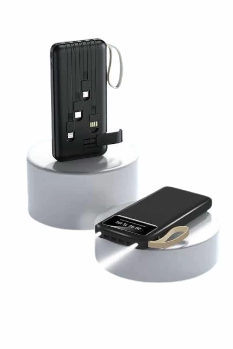 Hızlı Şarj Özellikli 20.000 Mah Dijital Göstergeli USB Girişli Android ve İOS Uyumlu Powerbank - Görsel 3