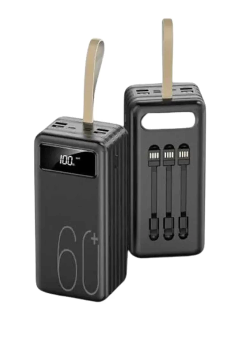 Hızlı Şarj 4 Çıkışlı Powerbank 60.000 Mah Taşınabilir Dijital Göstergeli - Görsel 2