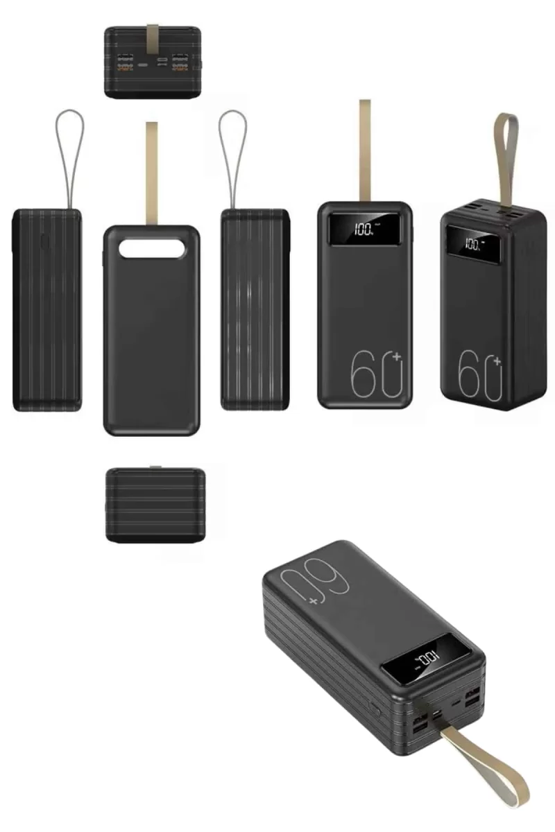 Powerbank Yüksek Kapasiteli 60.000 Mah Hızlı Şarj Şarj Özellikli Batarya - Görsel 4