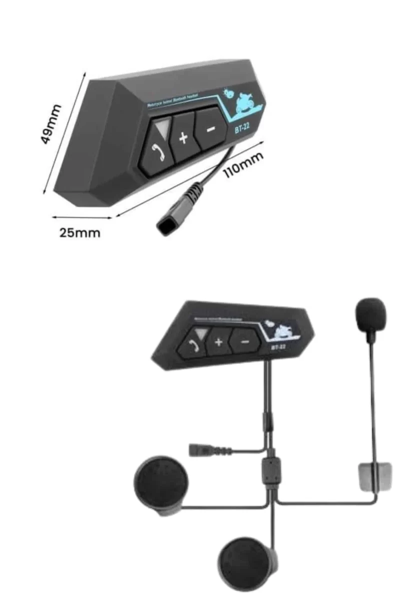 Yeni Nesil Dinleme Ve Konuşma Özellikli Intercom Kask Kulaklığı 5.0 Bluetooth - Görsel 4