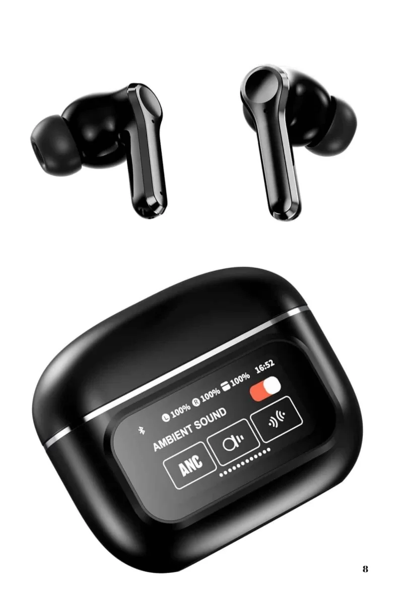 2025 Model Bluetooth Kulaklık Dokunmatik Ekran Yüksek Ses Kalitesi - Görsel 3