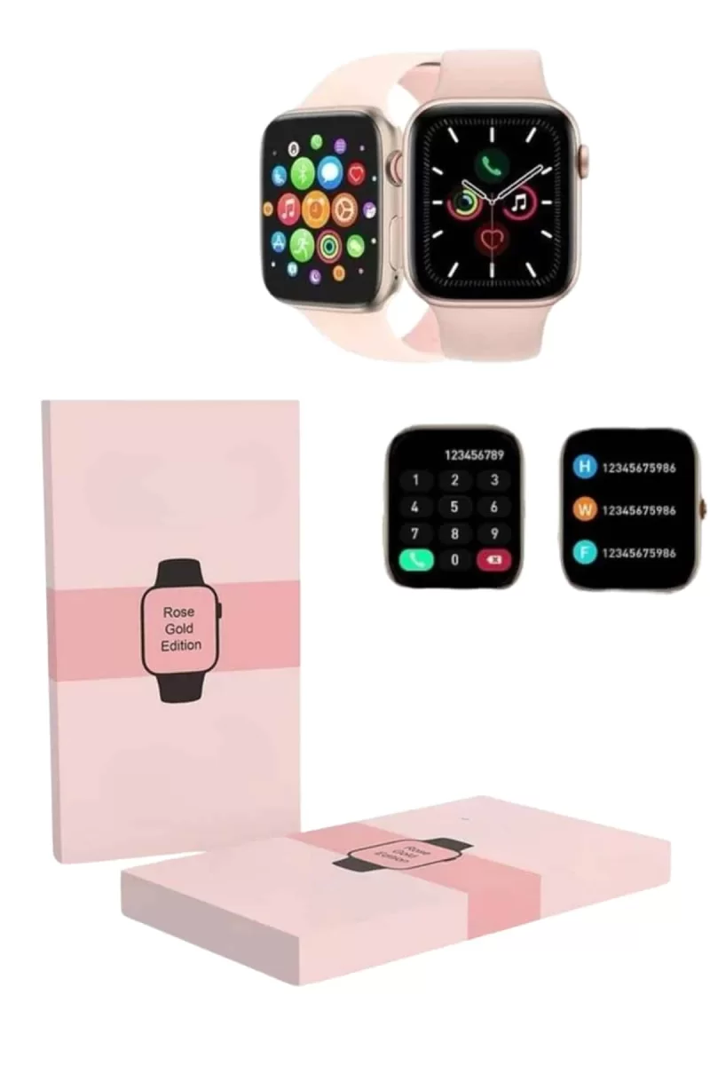 Yeni Nesil Kadın Akıllı Saat Rose Gold Android ve İos Uyumlu - Görsel 5