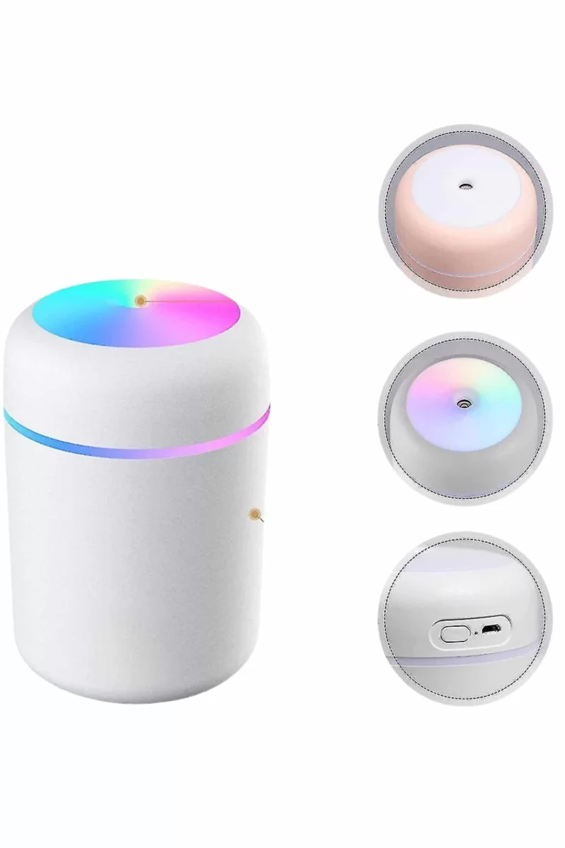 Humidifier LED Işıklı Mini Ortam Oda Kokusu Aromaterapi Buhardanlık - Görsel 5