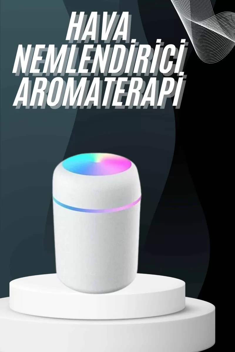 Hava Nemlendirici Buhar Makinesi Led Işıklı USB Dekoratif Nemlendirici