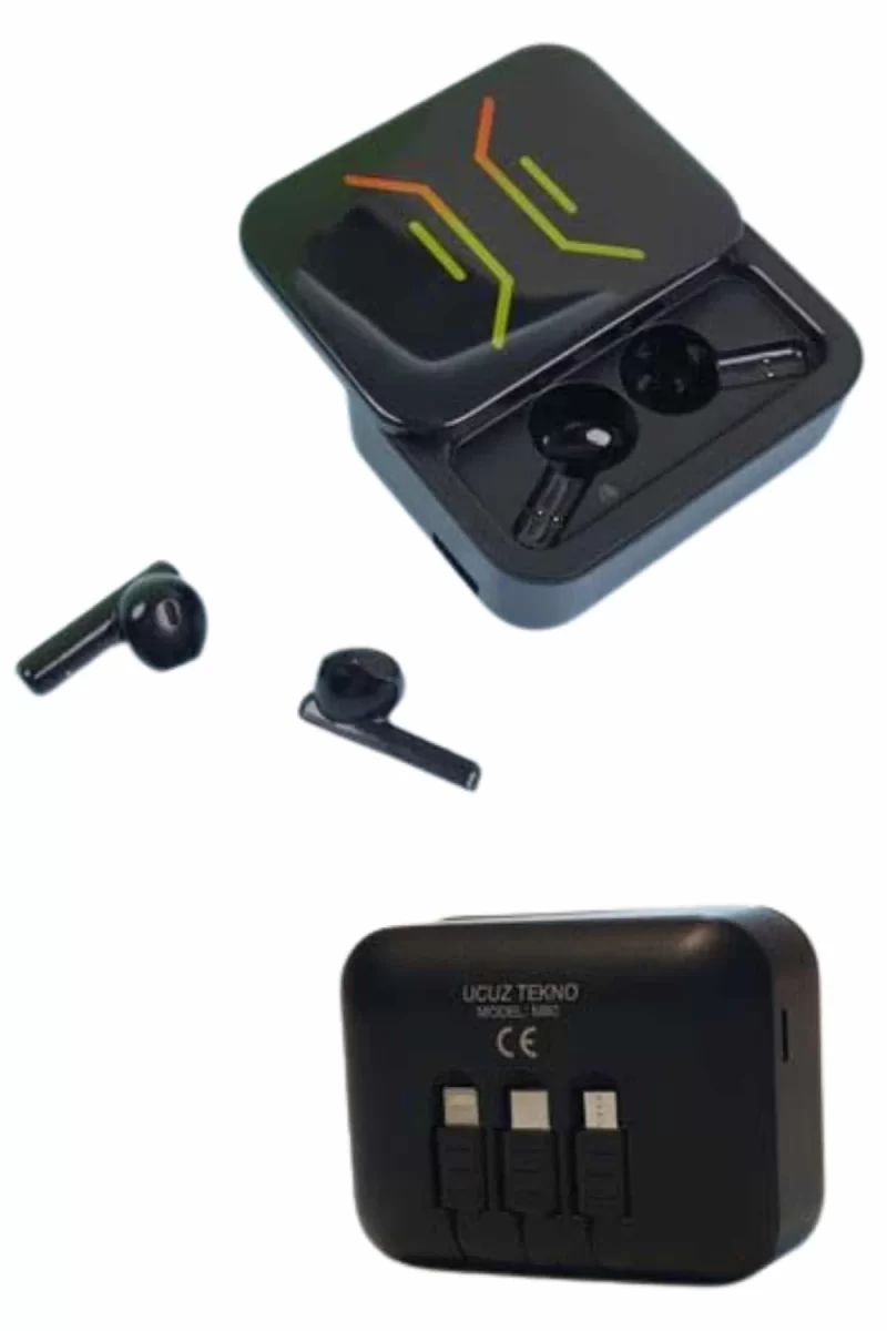 Powerbank Bluetooth Kulaklık Oyuncu Kulaklığı Yüksek Ses Kaliteli - Görsel 5