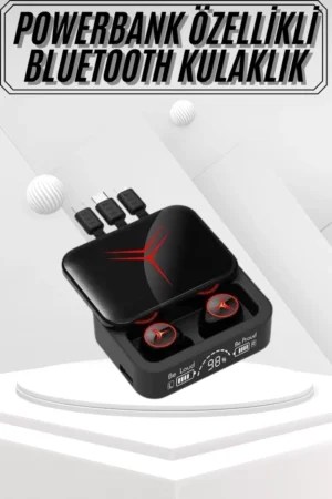 Kablosuz Bluetooth Kulaklık Powerbank Özellikli Göstergeli Hd Mikrofon