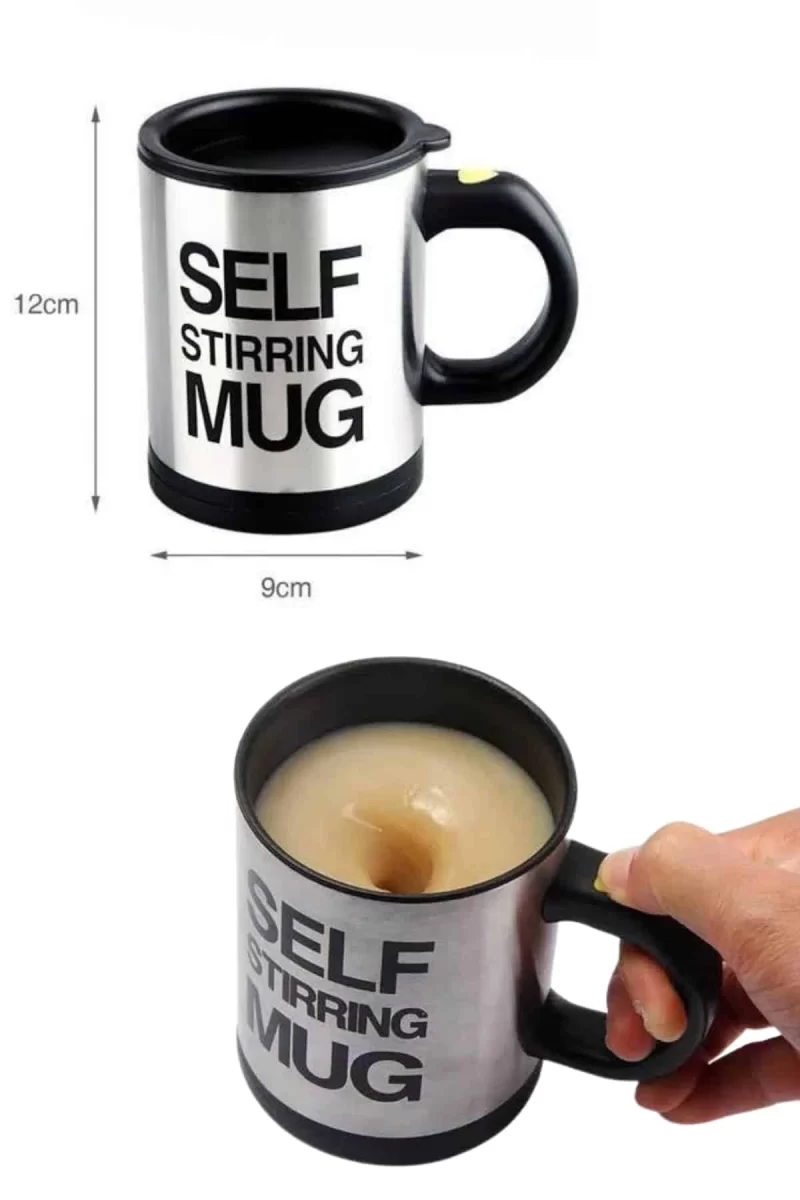 Karıştırıcı Özellikli Mikser Kupa Bardak Kompakt Taşınabilir Mug - Görsel 5