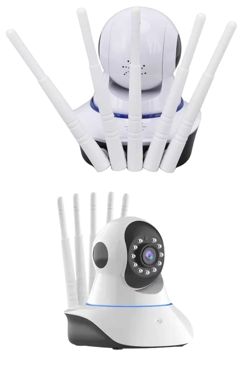LED Aydınlatmalı 5 Antenli Motorlu 1080P Wifi Kamera Sensörlü - Görsel 4