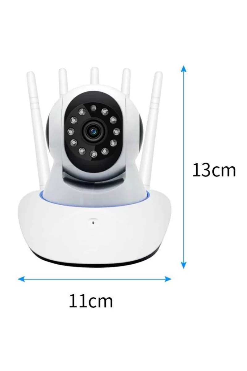 LED Aydınlatmalı 5 Antenli Motorlu 1080P Wifi Kamera Sensörlü - Görsel 5