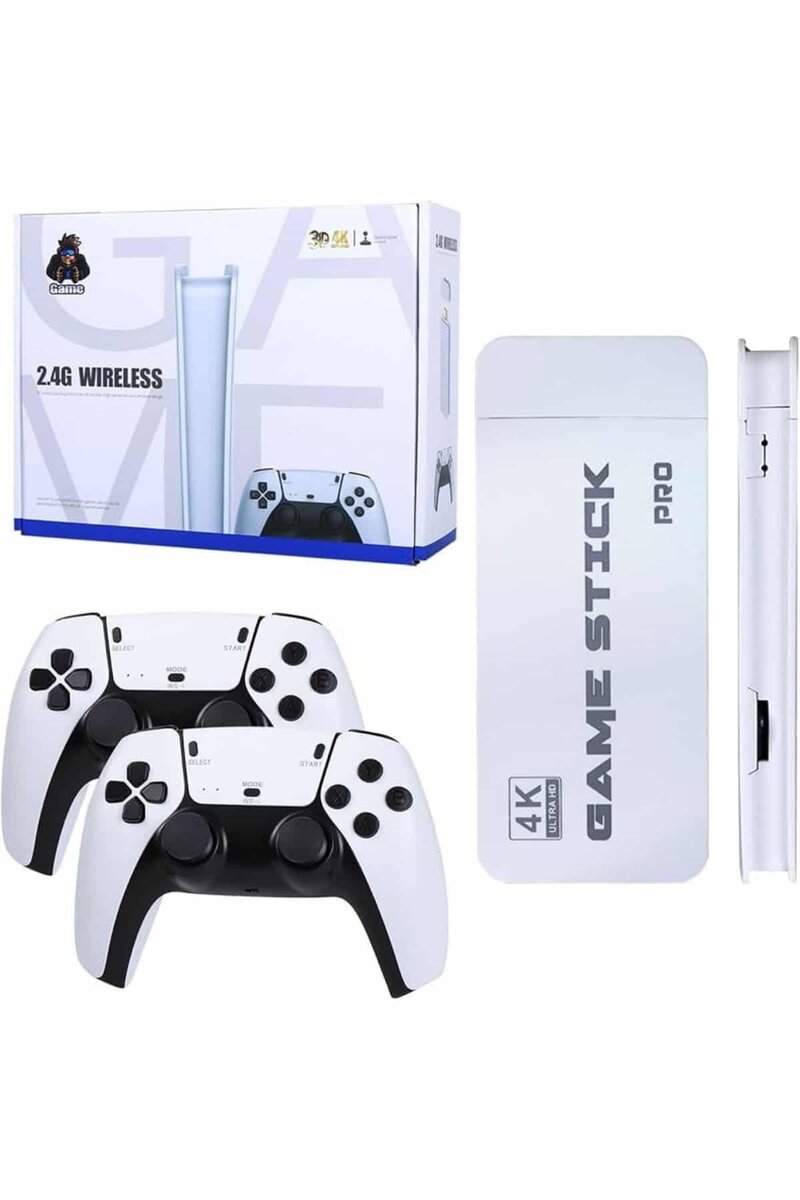 Game Stick 4K Retro Çift Kollu Atari Oyunlari +20000 Oyunlu Konsol Nostalji - Görsel 2