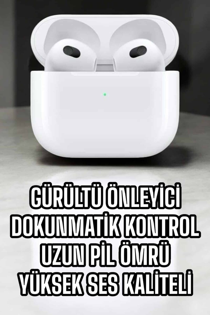 Bluetooth Kulaklık 3.Nesil Kablosuz Uzun Pil Ömrü Dokunmatik Kontrol - Görsel 4