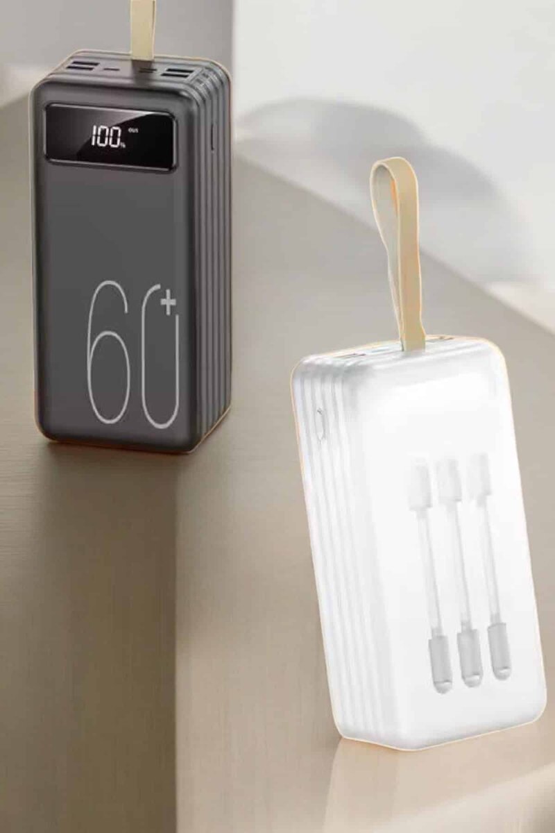 Powerbank 60.000 Mah Hızlı Şarj 4 Çıkışlı Uzun Şarj Süreli Dijital Göstergeli - Görsel 3