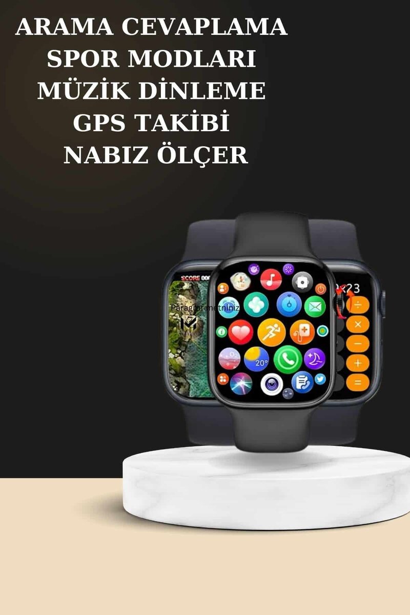 2025 Model Kablosuz Kulaklık ve Yeni Nesil Akıllı Saat Metal Kayış Plastik Kayış - Görsel 2