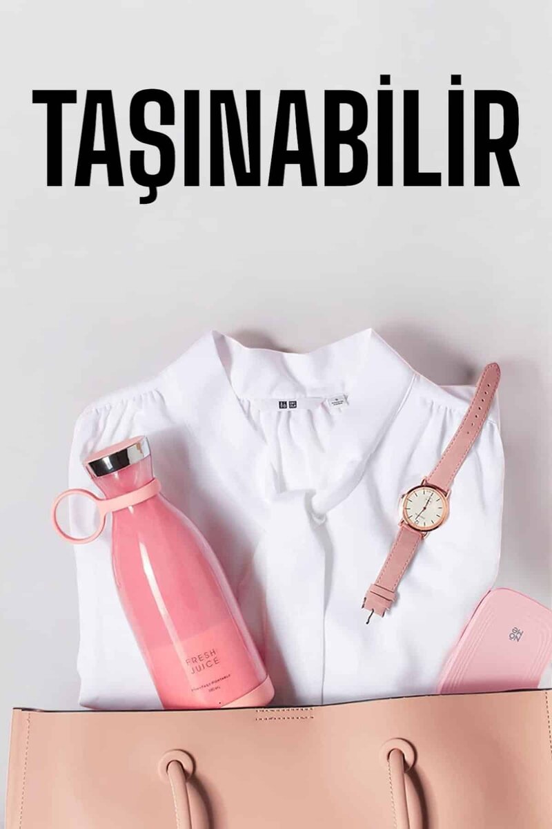 El Blender Bardak Blender Şarjlı Taşınabilir Meyve Sıkcağı Smoothie - Görsel 4