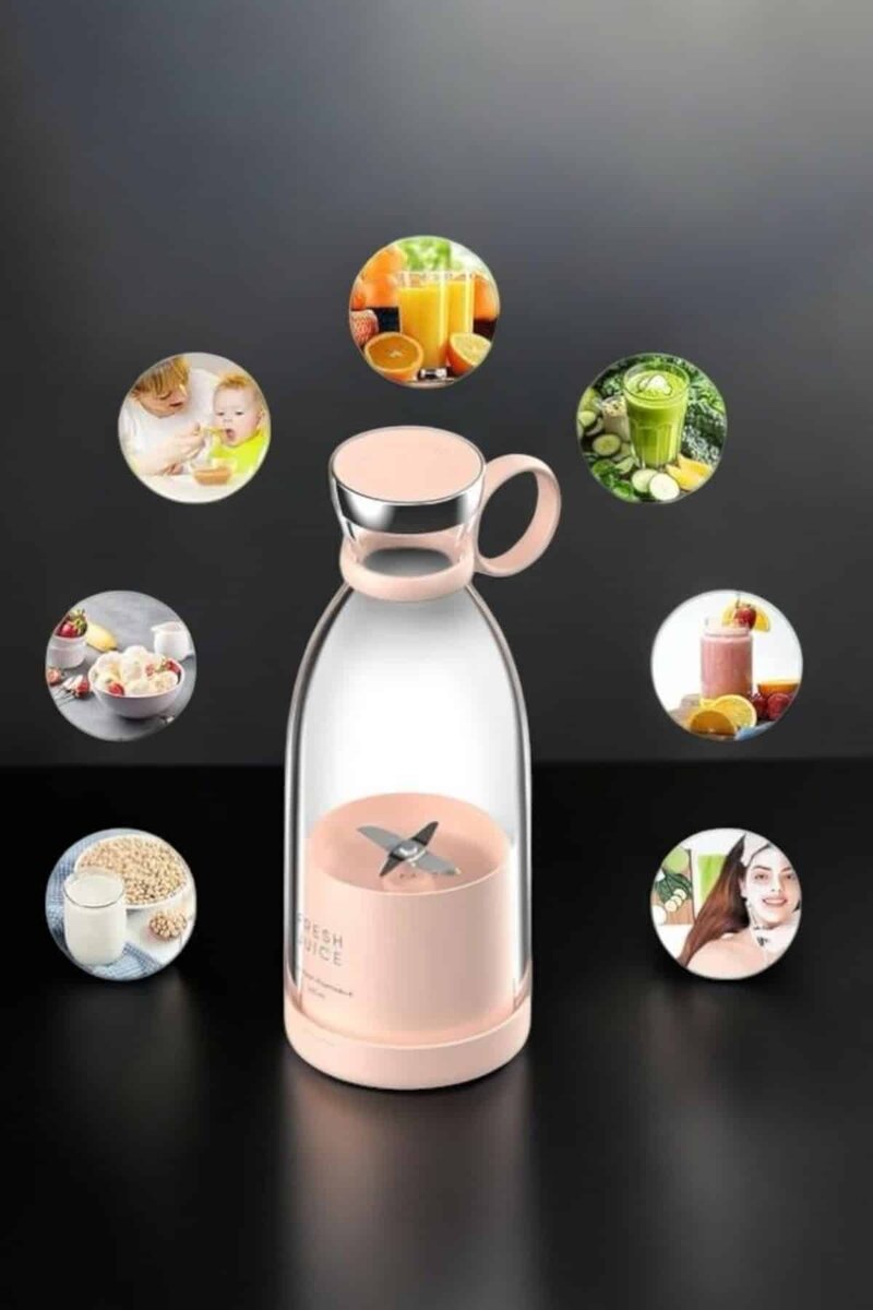 El Blender Taşınabilir Meyve Blender Şarj Edilebilir Taşınabilir Blender Elektrikli - Görsel 5