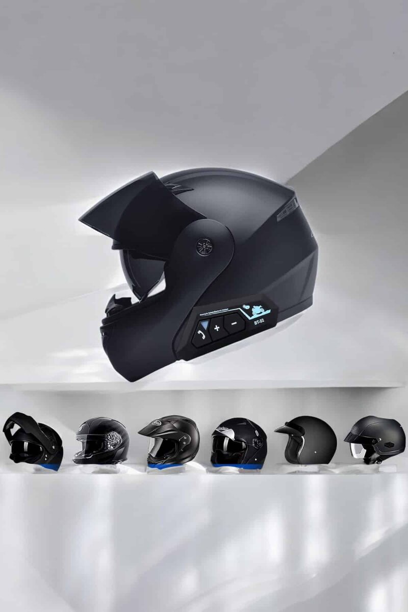 Kask Kulaklığı Motosiklet Intercom Interkom Dinleme Konuşma Özellikli Su Geçirmez - Görsel 2