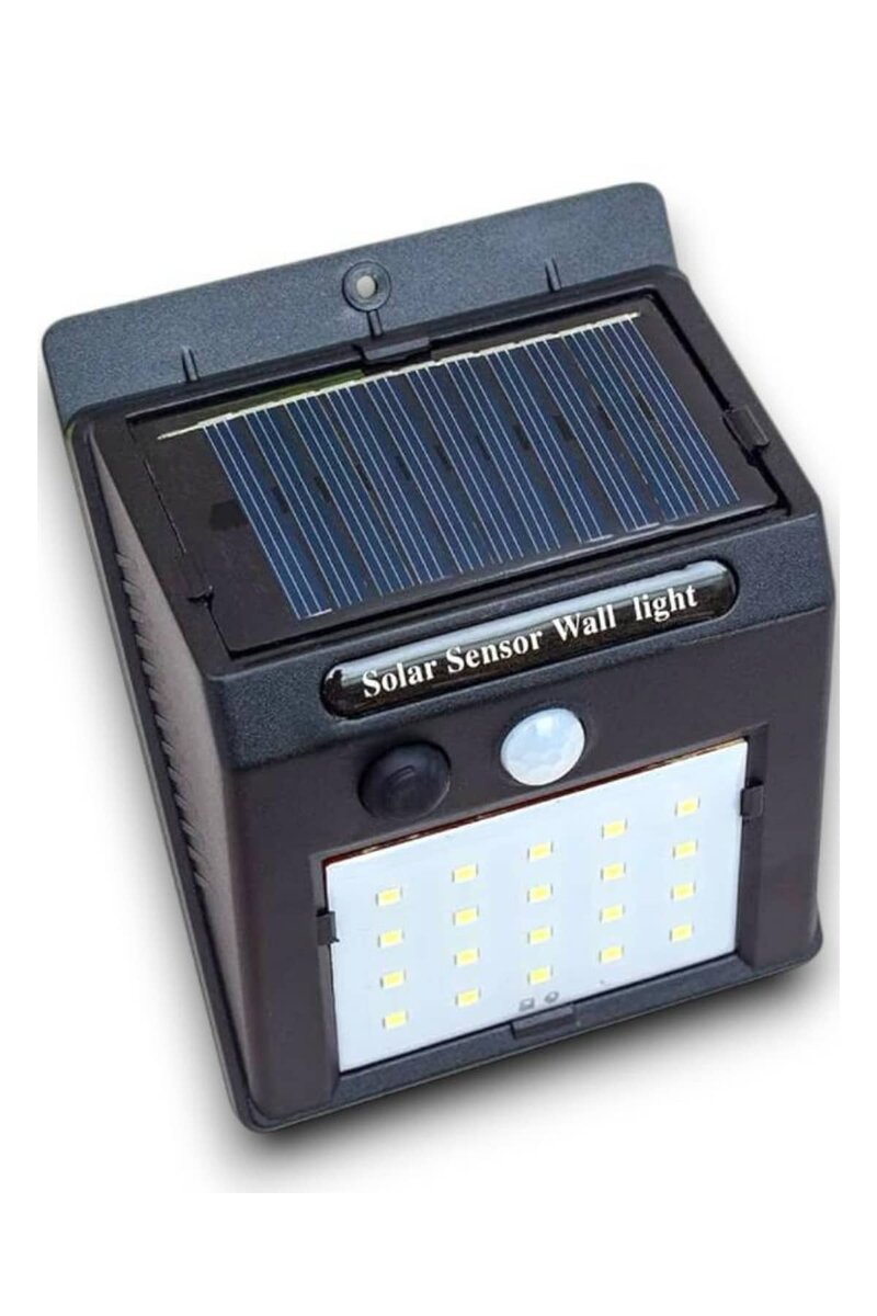 Solar Sensörlü Duvar Lambası Bahçe Lamba 20 Led Işık - Görsel 5