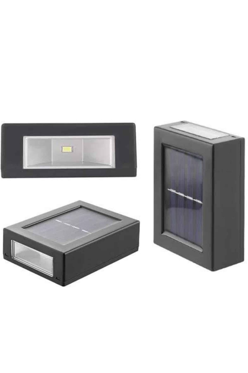 Dekoratif Duvar Lambası Solar Güneş Enerjili Bahçe Aydınlatması - Görsel 2