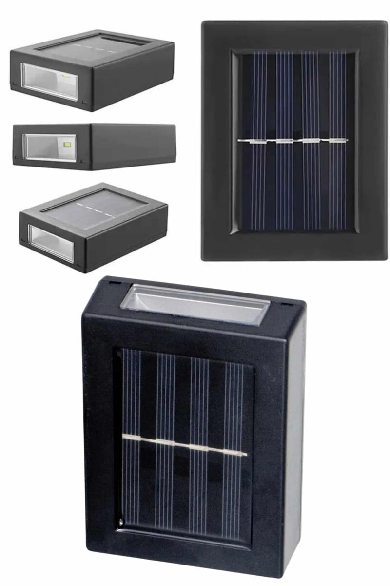 Solar Lamba Dekoratif Aplik Su Geçirmez Led Işıklı Duvar Lambası - Görsel 4