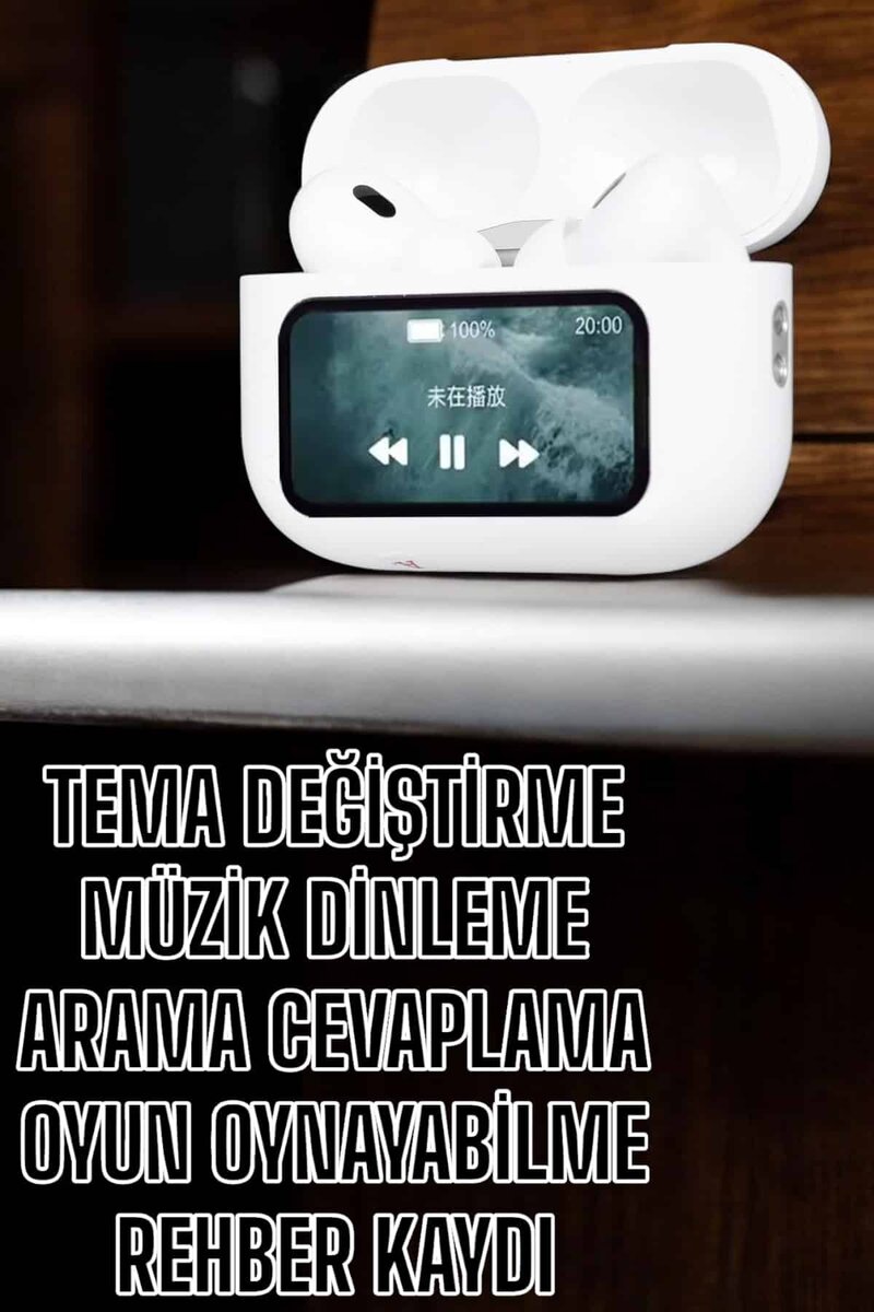 Kablosuz Yeni Nesil Bluetooth Bağlantılı Dokunmatik Ekranlı Kulak İçi Pro - Görsel 2