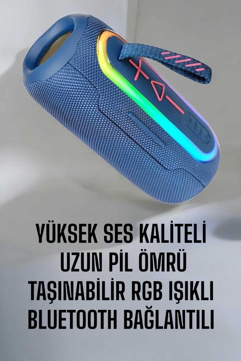 Bluetooth Hoparlör Kablosuz Yüksek Ses Kaliteli Şarj Edilebilir - Görsel 5