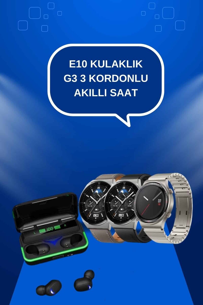Yeni Nesil Akıllı Saat Ve Bluetooth Kulaklık Titreşim Bildirimleri Uyku Takibi - Görsel 5